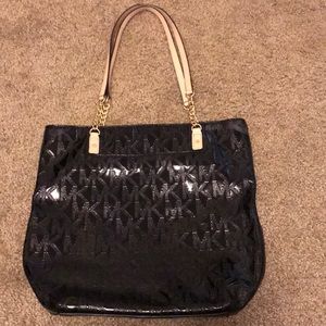 Jetset black Michael Kors leather bag